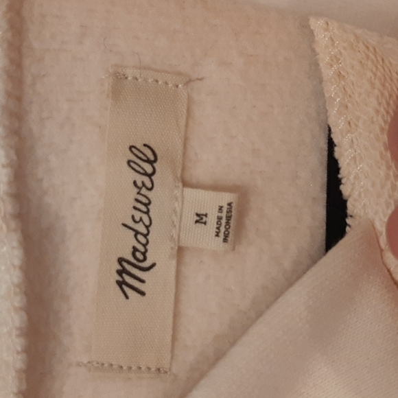 Madewell (Re)sourced Fleece Bubble-Sleeve Hoodie Sweatshirt - Picture 5 of 9